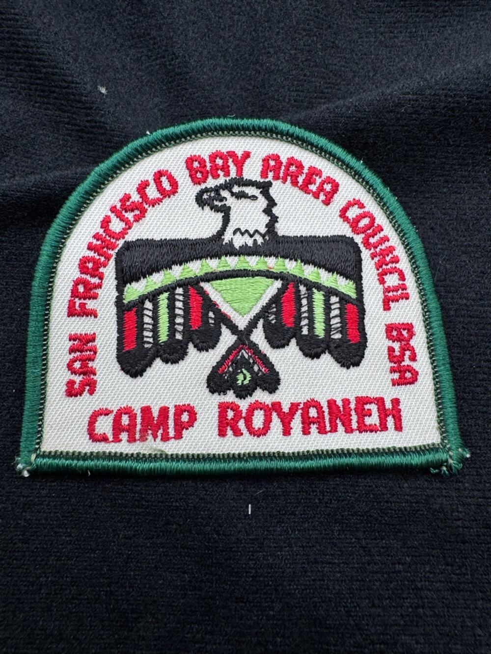San Francisco Bay Area Council CA Camp Royaneh Embroidered Patch Boy Scouts BSA